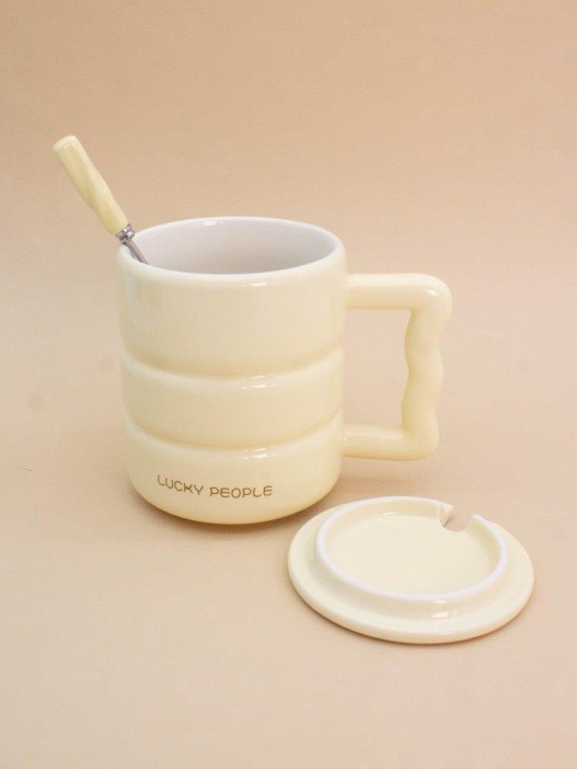 Кружка «Lucky people», yellow (400 ml) 