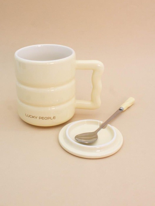 Кружка «Lucky people», yellow (400 ml) 