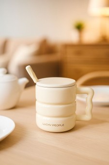 Кружка «Lucky people», yellow (400 ml)