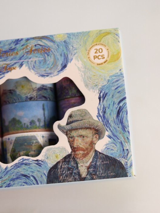 Набор декоративного скотча 20 шт. &quot;Van Gogh&quot; (1/1,5/2/3 см * 2 м) 