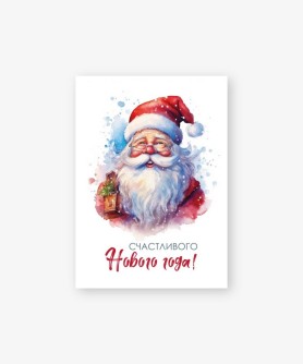 Набор бирок-открыток 10 шт. «Санта Клаус», 5*7 см