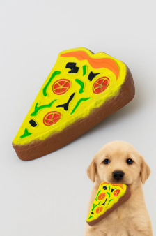Игрушка для питомцев "Пицца" (12х10 см).