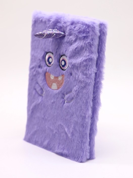 Блокнот плюшевый «Purple Horn» (21,5*14,5 см) 
