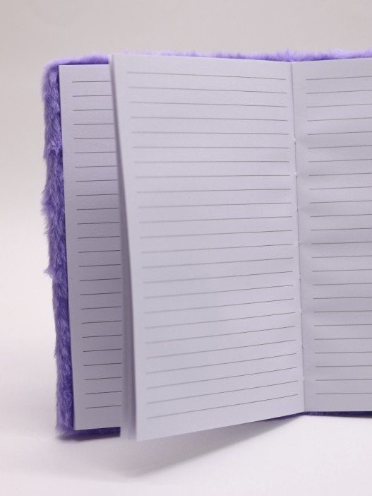 Блокнот плюшевый «Purple Horn» (21,5*14,5 см) 