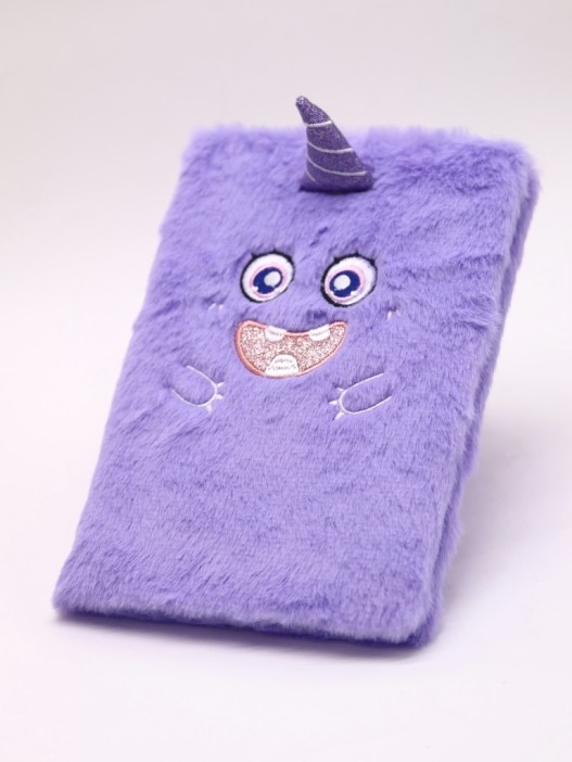 Блокнот плюшевый «Purple Horn» (21,5*14,5 см) 