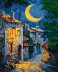Картина по номерам 40*50 "Ночной переулок" (24 цвета)
