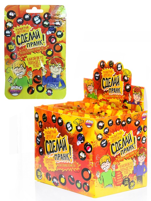 Жевательные конфеты «Сделай пранк!», 30шт. 