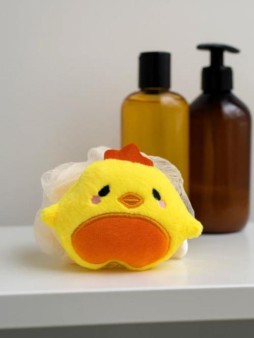 Мочалка - игрушка для душа "Chick-chick"