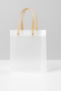 Пакет подарочный (L) "Transparent", white (24.5*19.5*9.5)