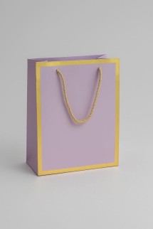 Пакет подарочный (S) «Classic line», purple (24.5*19.5*9.5)