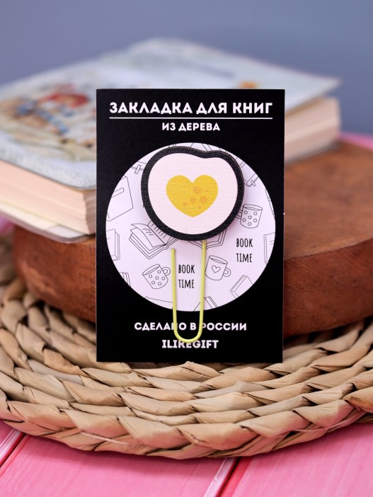Закладка – скрепка ECO из дерева EGG 
