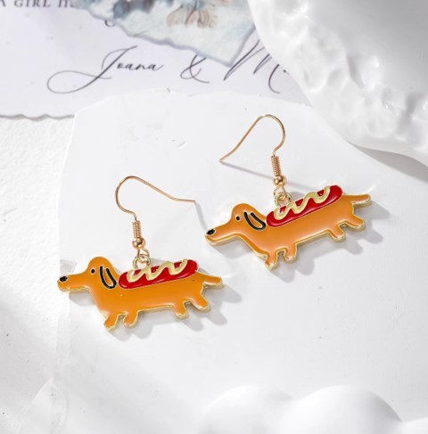 Серьги GIRLY &quot;Hot dog&quot; 