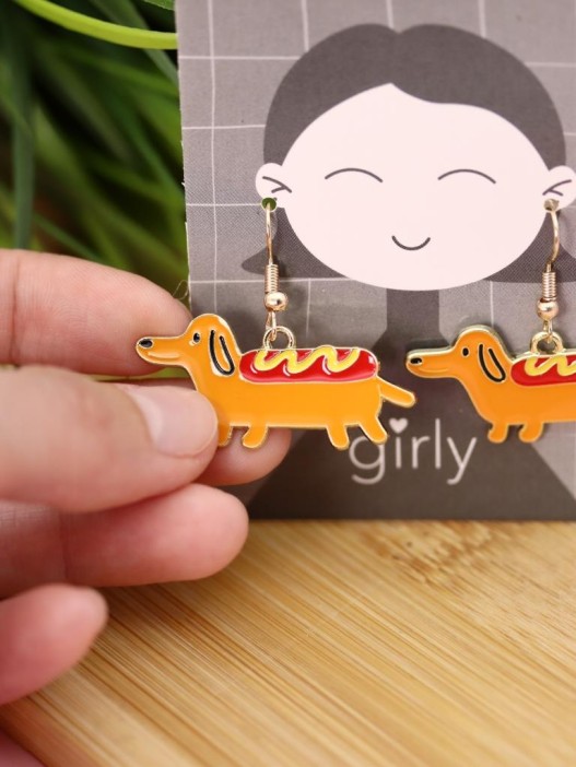Серьги GIRLY &quot;Hot dog&quot; 