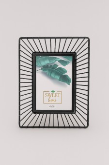 Фоторамка «Rays», black, металл (10*15 см)