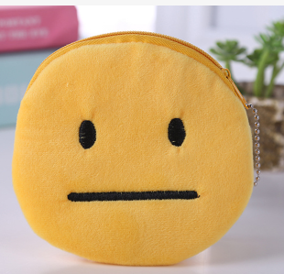 Кошелёк плюшевый &quot;No mood&quot;, yellow (11*11 см) 