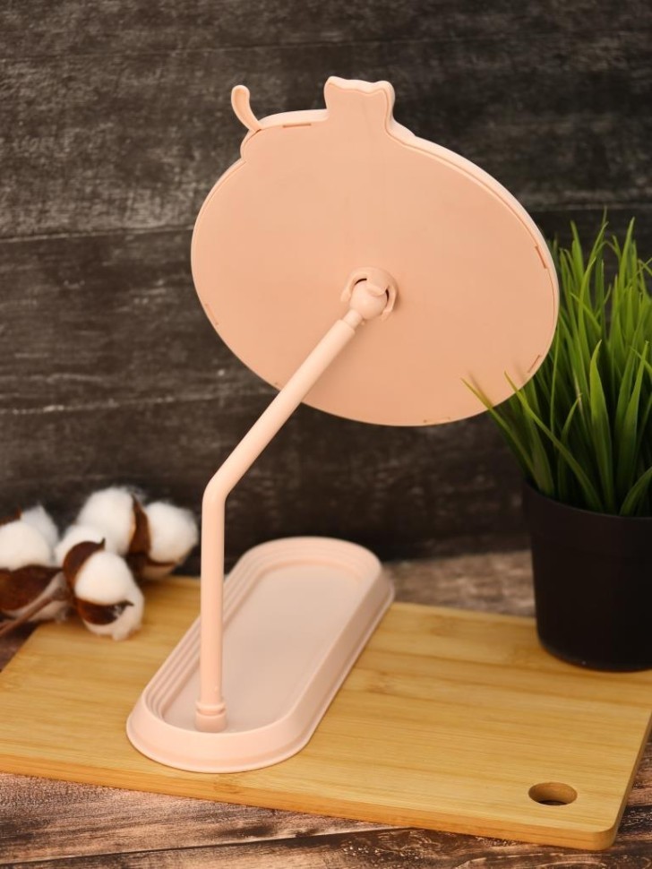 Зеркало настольное GIRLY "Кошка спит", розовое