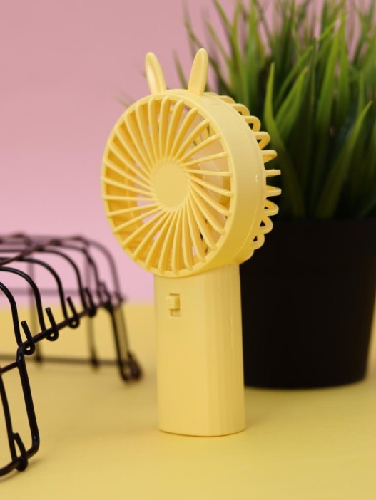 Портативный ручной вентилятор iLikeGift «Милые ушки», желтый 