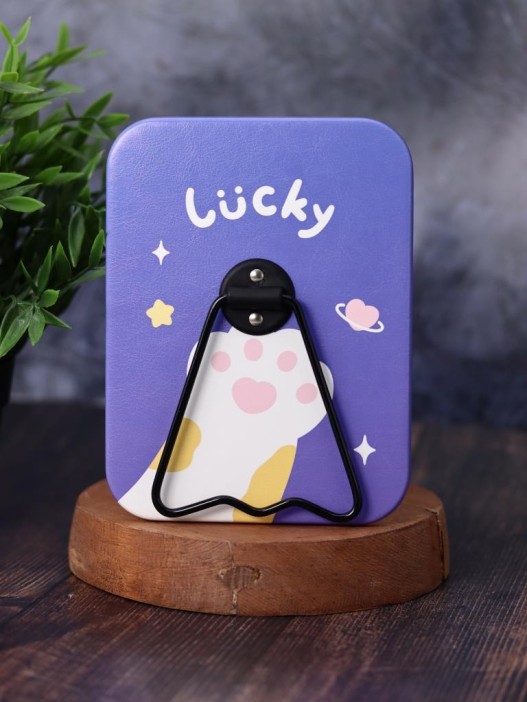 Зеркало настольное "Lucky paw", purple (16*12 см) 