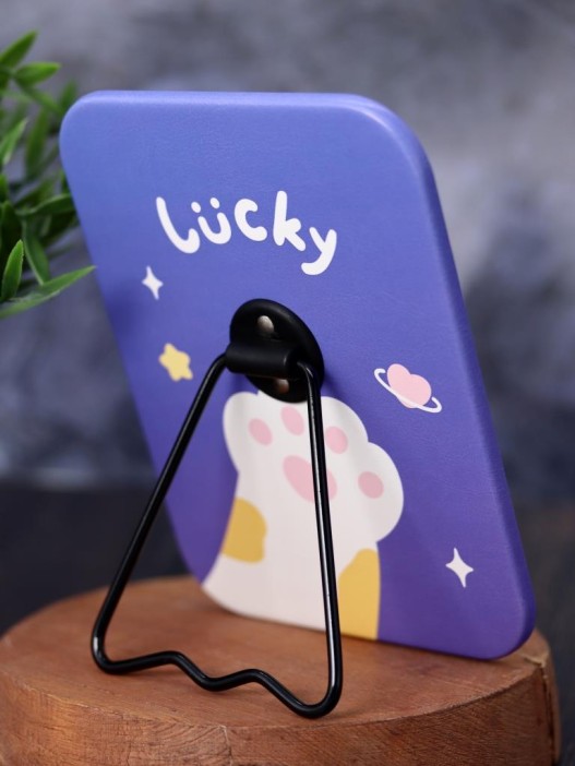 Зеркало настольное "Lucky paw", purple (16*12 см) 