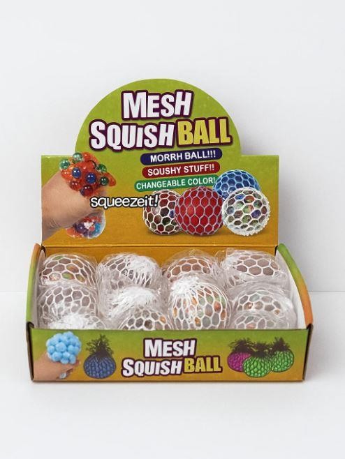 Мялка - антистресс «Fruit ball», mix, шоу-бокс 12 шт. 