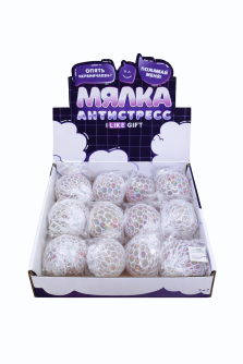 Мялка - антистресс «Фруктовый шарик», mix, шоу-бокс 12 шт.