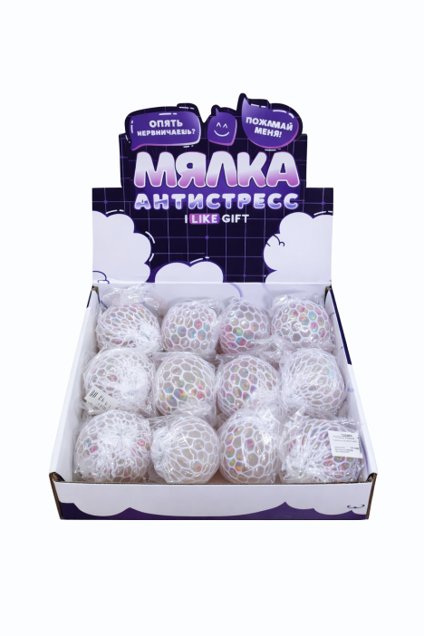 Мялка - антистресс «Фруктовый шарик», mix, шоу-бокс 12 шт. 