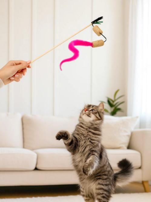 Махалка для кошек &quot;Cat&quot;,  размер игрушки 30см 