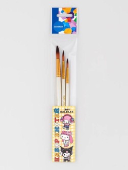 Набор художественных кистей 3 шт. "Куроми", нейлон (№8,10,12)