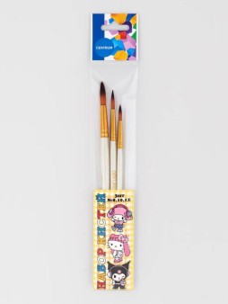 Набор художественных кистей 3 шт. "Куроми", нейлон (№8,10,12)