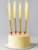 Тортовая свеча &quot;Cake Fountain&quot;, золотые искры (15 см, 60сек, 4шт) 