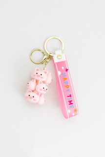 Брелок &quot;Pig family&quot;, pink (6,5 см)