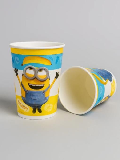 Набор бумажных стаканов. 6 шт "Minions 2", 250 мл 