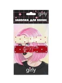 Набор заколок для волос GIRLY 2 шт. "Бантики"