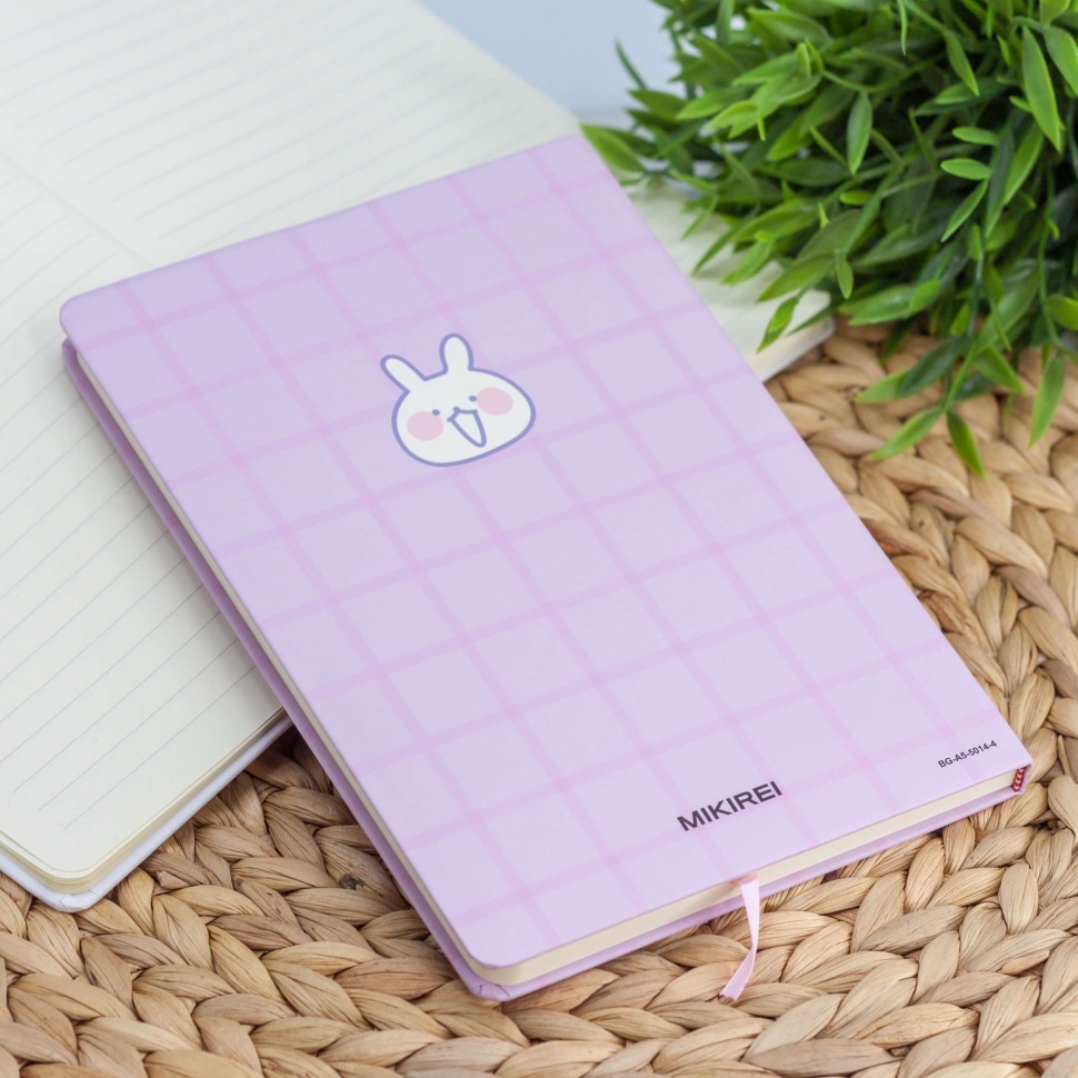 Блокнот (A5) "Cell cute rabbit", pink (14.5*21)