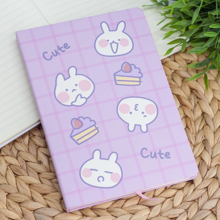 Блокнот (A5) &quot;Cell cute rabbit&quot;, pink (14.5*21) 