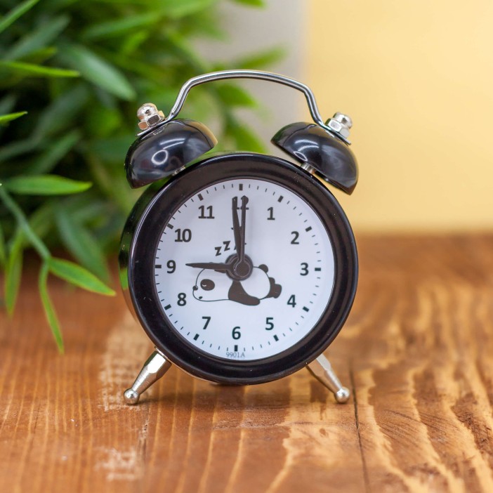 Часы-будильник &quot;Mini panda&quot;, black 