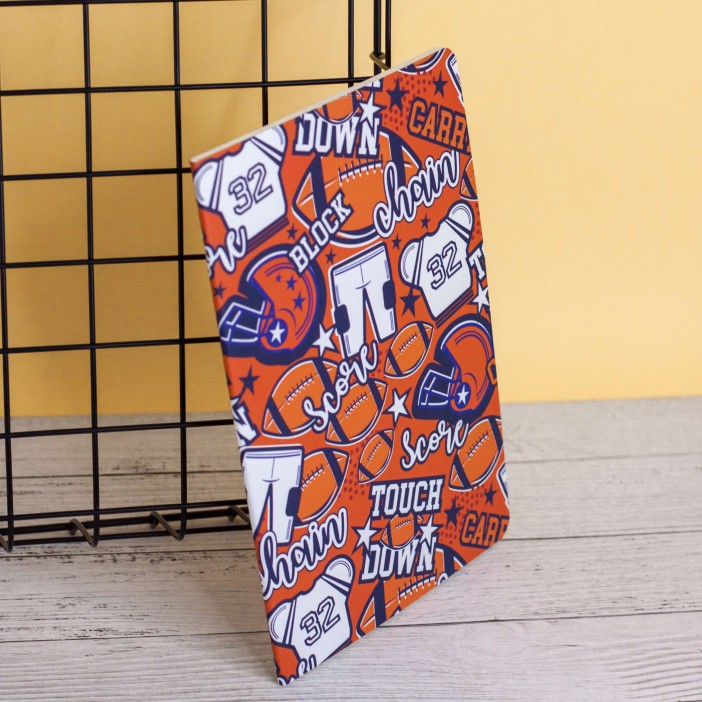 Тетрадь (A5) &quot;Football champion&quot;, orange (13.5*20.5) 