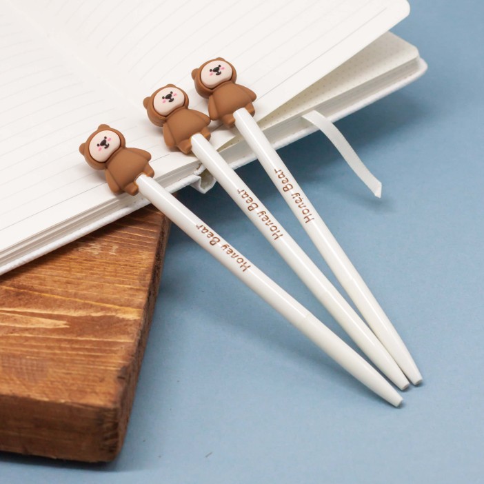 Ручка "Honey bear white", шоубокс 36шт. 