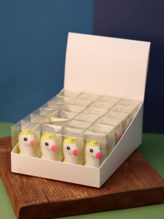 Точилка для карандашей &quot;Magic unicorn&quot;, pink, шоу-бокс 24 шт. 