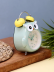 Часы-будильник "Owl", green