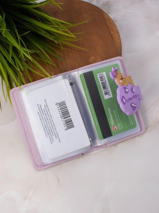 Визитница "Bunny lovely", purple 