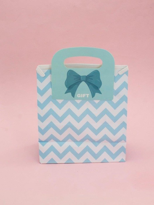 Пакет подарочный «Bag with a window», blue (17*18,5*8) 