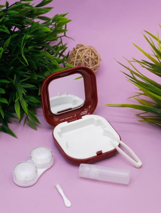 Контейнер для линз «Smooth», red 