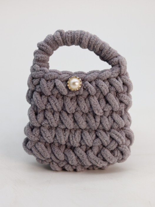 Сумочка для наушников &quot;Bunny&quot;, grey (11.5*9.5 см) 