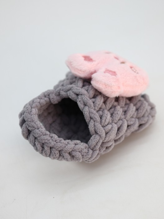 Сумочка для наушников &quot;Bunny&quot;, grey (11.5*9.5 см) 