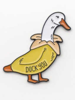 Значок металлический iLikeGift "Banana duck you"