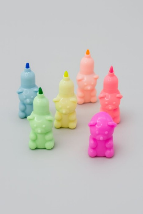 Маркер текстовыделитель &quot;Rainbow bear&quot;, 5 в 1, mix 