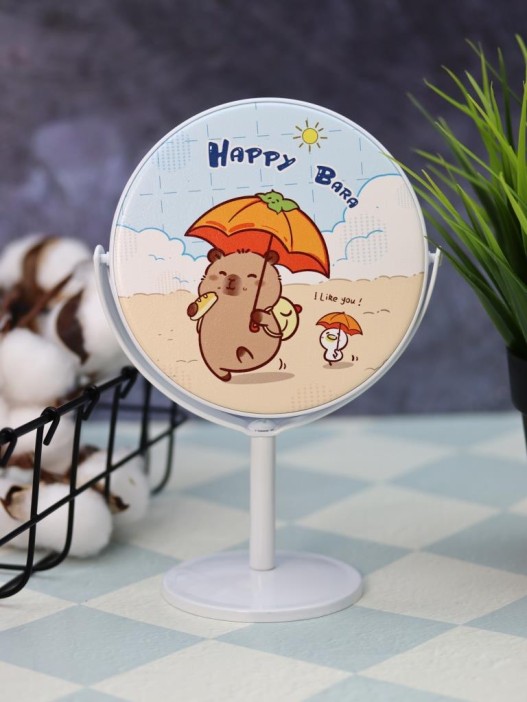 Зеркало настольное на ножке &quot;HappyBara&quot;, пляж (10,5*18 см) 