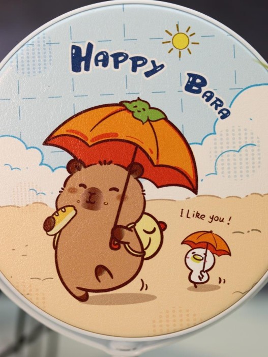 Зеркало настольное на ножке &quot;HappyBara&quot;, пляж (10,5*18 см) 