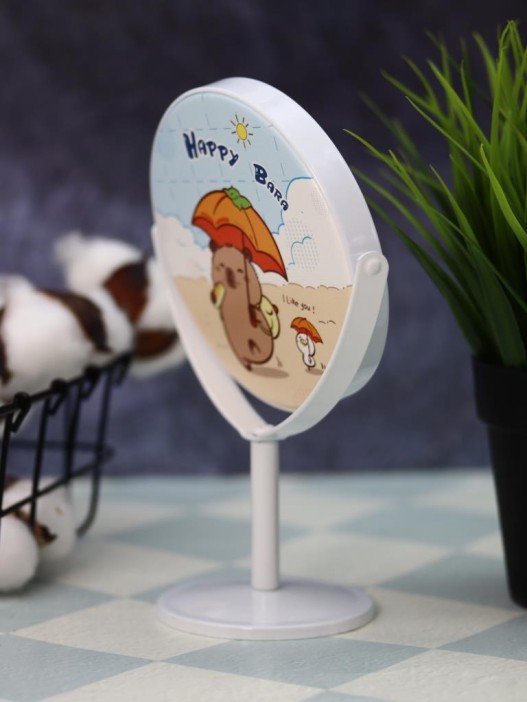 Зеркало настольное на ножке &quot;HappyBara&quot;, пляж (10,5*18 см) 
